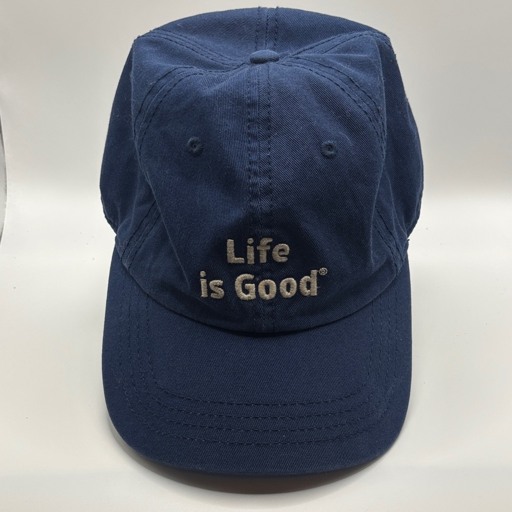 Life Is Good Navy Blue Cap